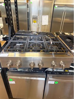 KitchenAid 36” gas range top
