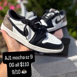 Jordan 1 Mocha Sz 9