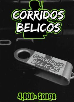 Corridos Belicos USB Flash Drive 4800+ Songs