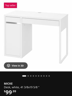 Ikea MICKE desk, white
