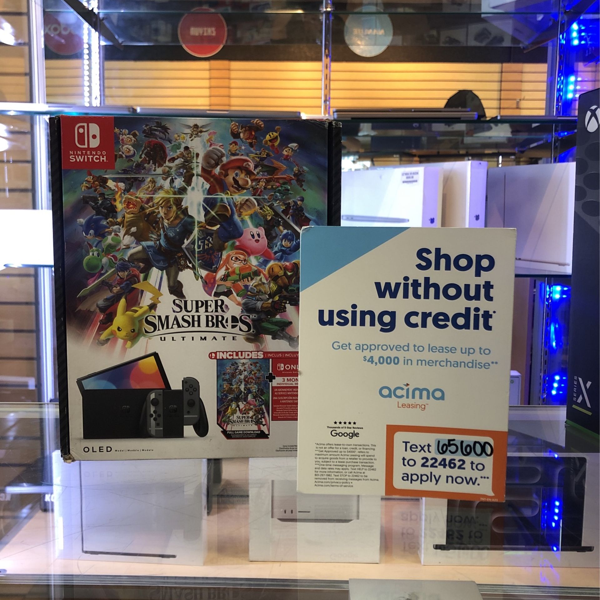 Nintendo Switch OLED Super Smash Bros Game Included