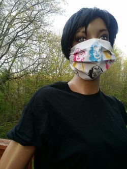 Marilyn Monroe face mask for protection