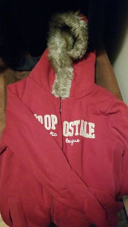 Burgundy XL aeroppstale sweater