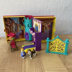 Vintage 1996 Wishbone Polly Pocket Style Prince & The Pauper Playset