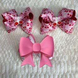Cherry Hair Bows