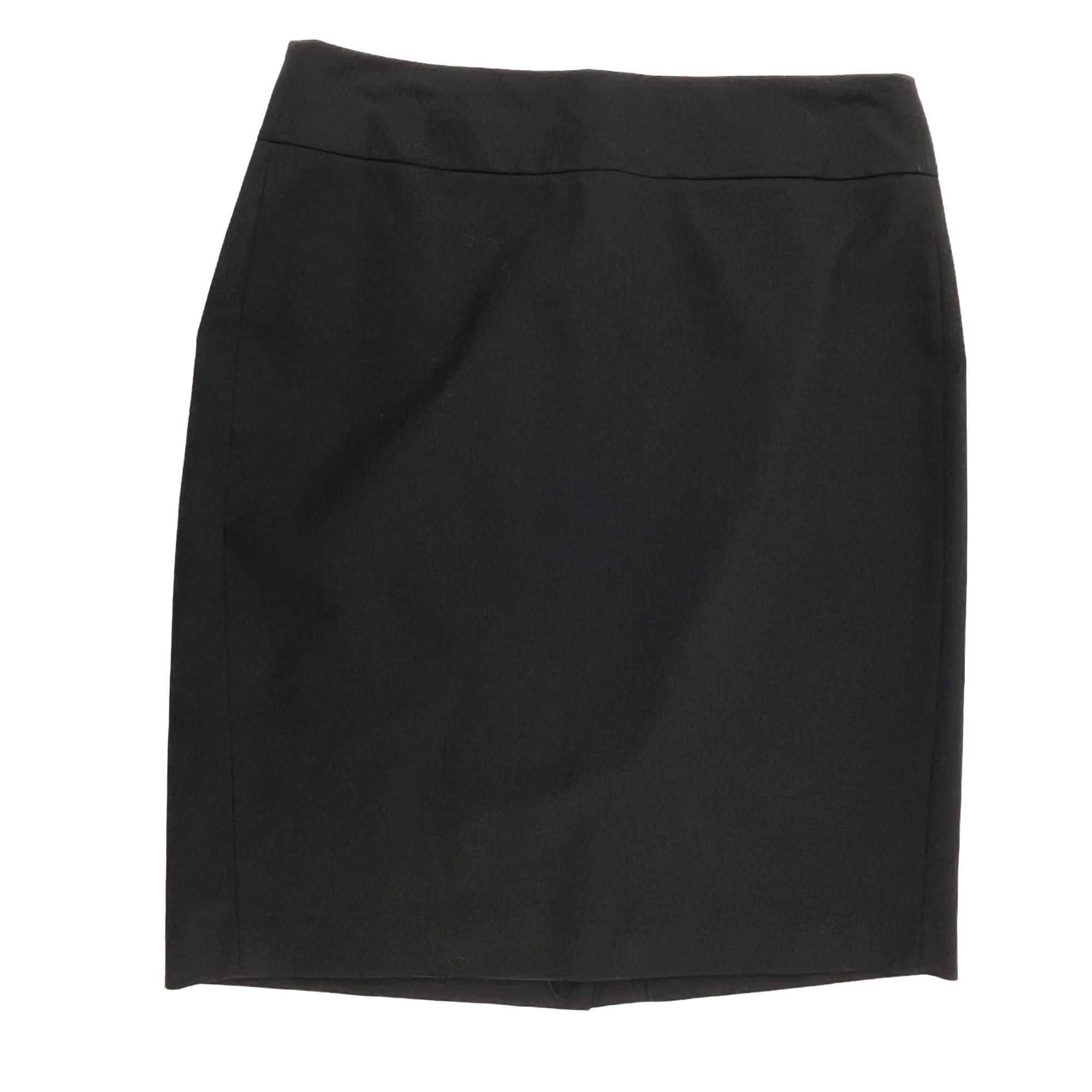 Banana Republic Women's Black Stretch Wool Pencil Skirt Classic Size 8