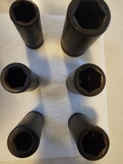Deep Sockets. Set Of Six