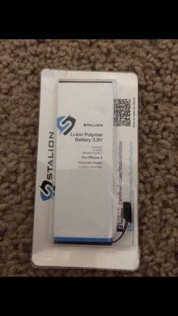 Battery replacement for iPhone 5