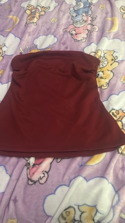 Burgundy Strapless tube top