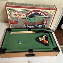 Tabletop Pool Billiards Game