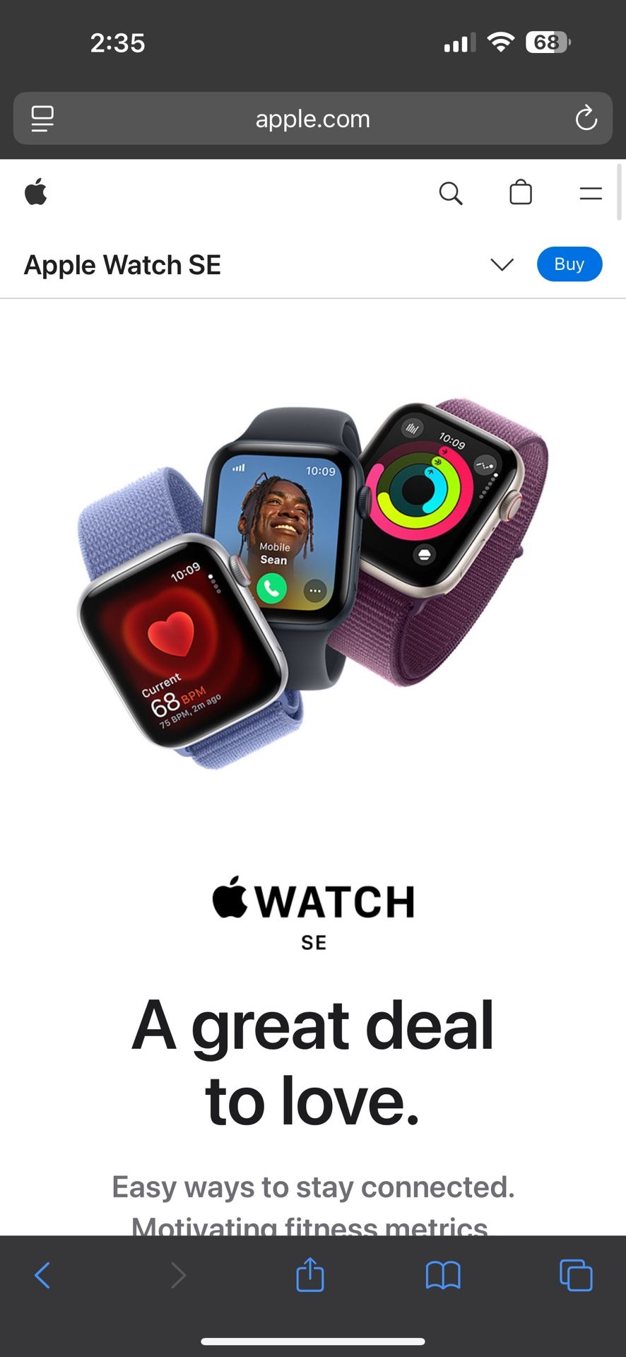 Series SE APPLE watch