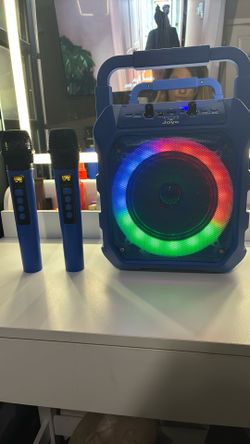 Joyc Mic Drop Wireless Portable Karaoke Machine Cosmic Blue