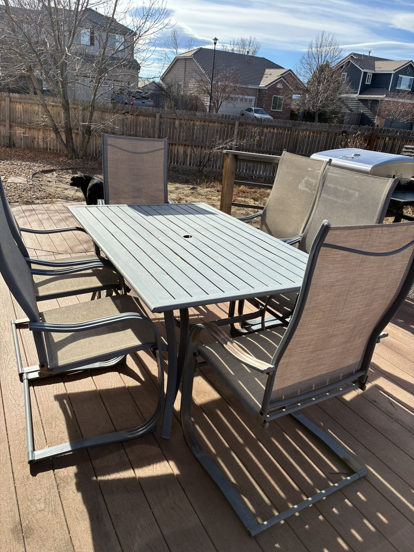Patio Table With 6 Chairs