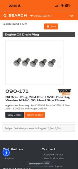 Dorman Oil Drain Plug