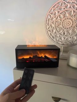 Electric Flame Effect Fireplace with Remote