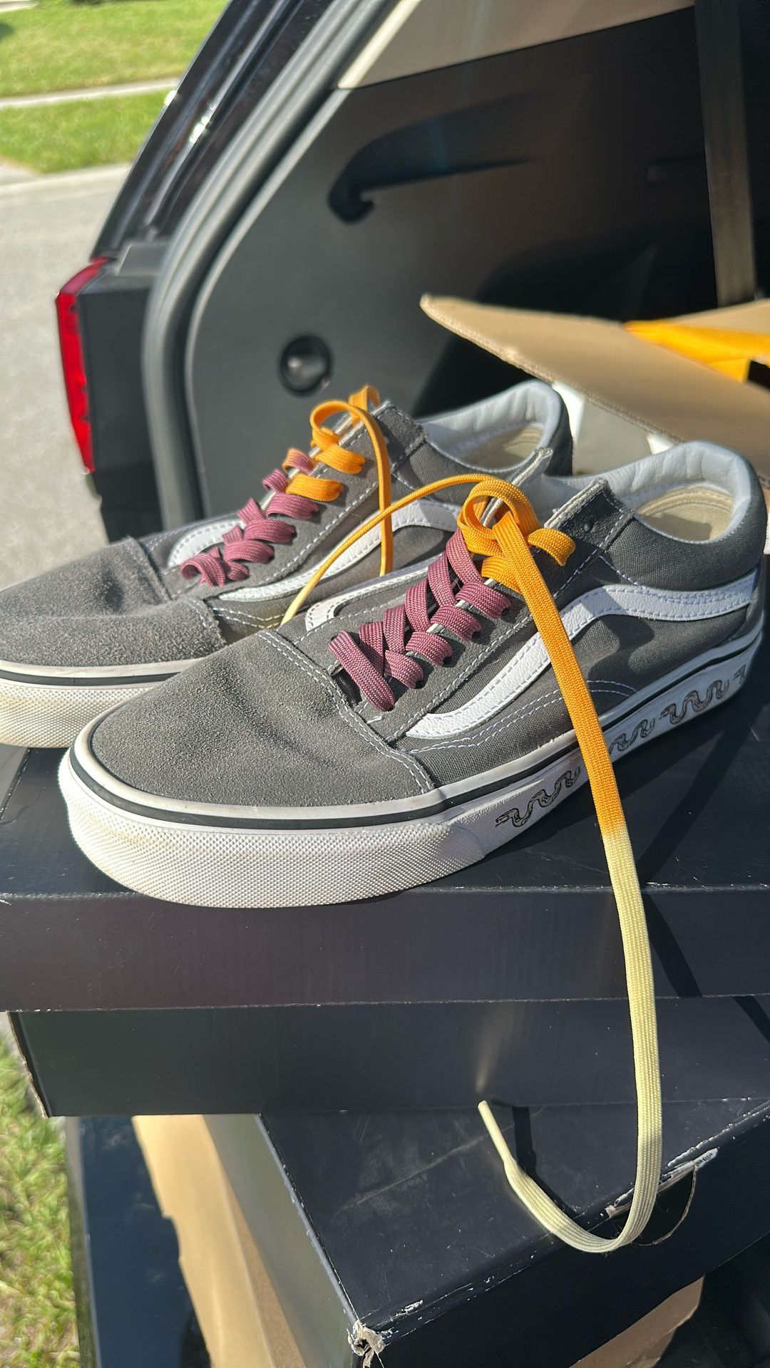 Vans OTW Old Skool UV Pewter Snake Skater Shoes