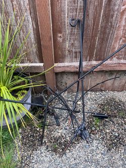 Black mounted cast iron hooks