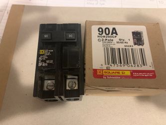 Square D. 2 pole 90A breakers