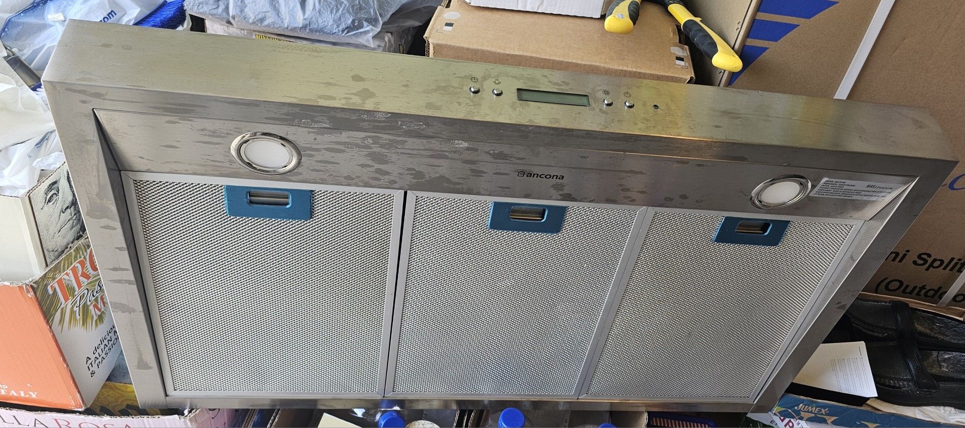 Ancona Ducted Under Cabinet Range Hood in Stainless Steel