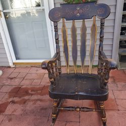 Rocking Antique Chair. Solid!