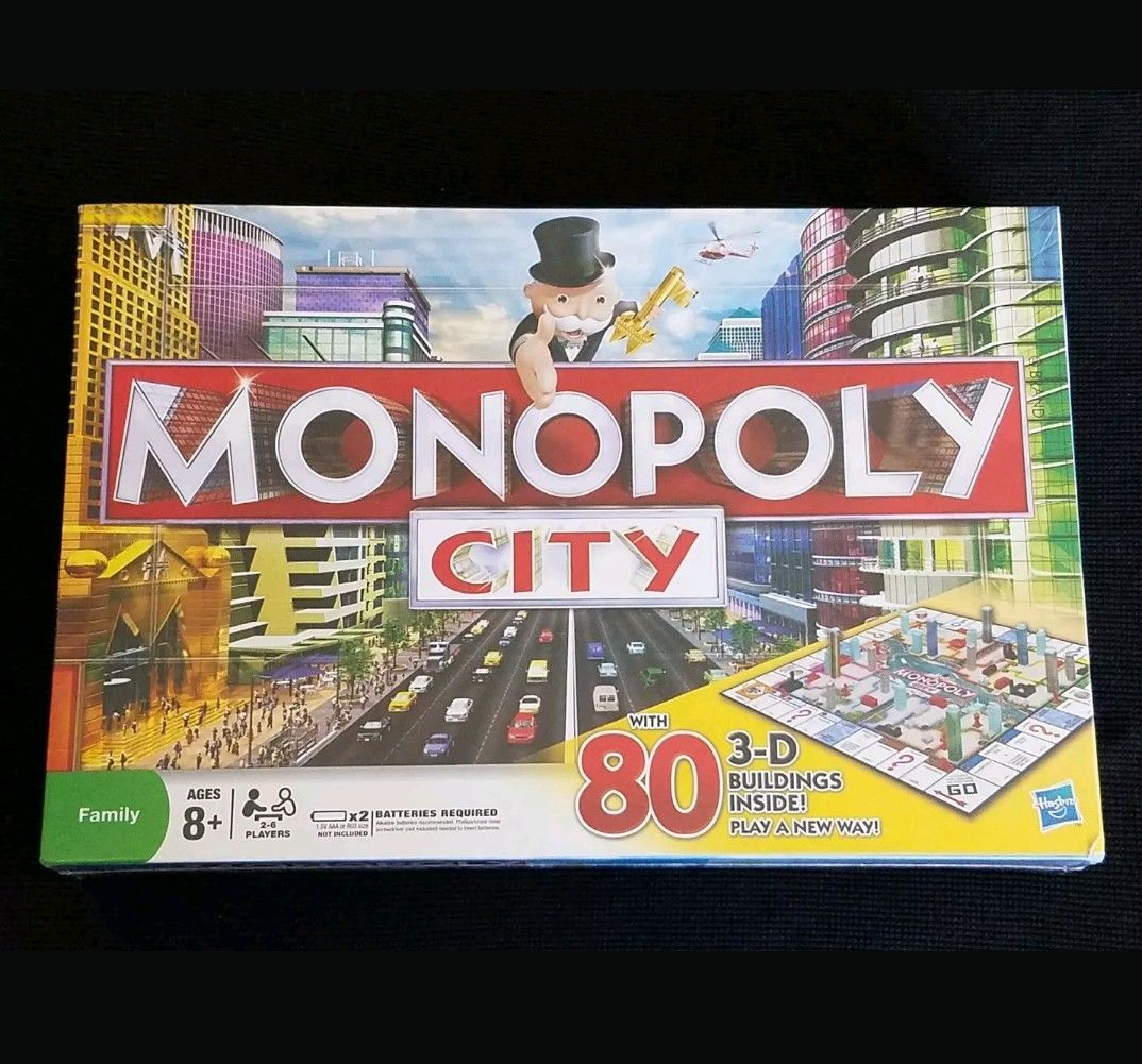 MONOPOLY CITY Edition with 80 3-D Buildings