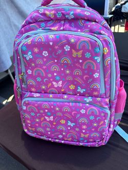 Pink girls backpack