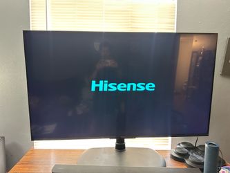 75 inch Samsung and 55 inch Hisense TV