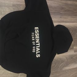 Black Essentials hoodie Size S
