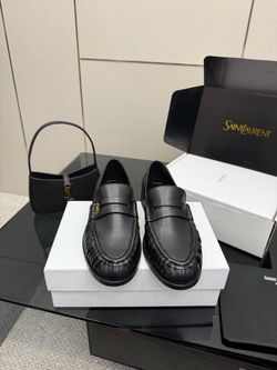 YSL Men’s Leather Shoes With Box 2026 New