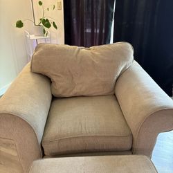 Chair with Ottoman 