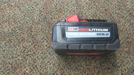 Milwaukee High Output 8.0 & charger