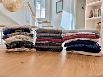 25 Men’s XL Short-Sleeve Button-Down Shirts Bundle — Dry Cleaned