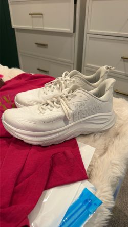 HOKA White Running Sneakers size 10