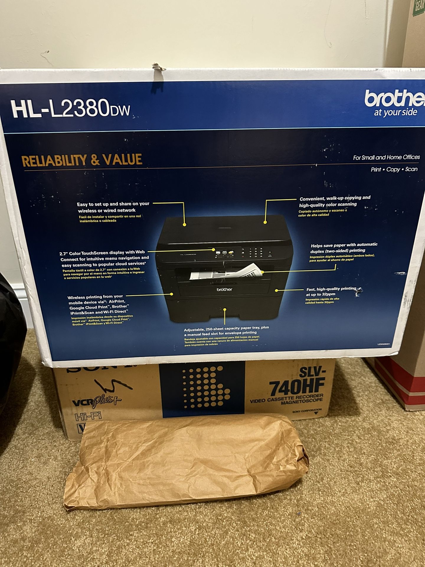 Brother HL-L2380DW Monochrome Laser Printer