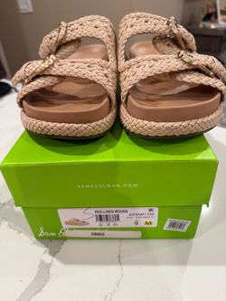 Sam Edelman Reid Linen Woven Sandals Size 9