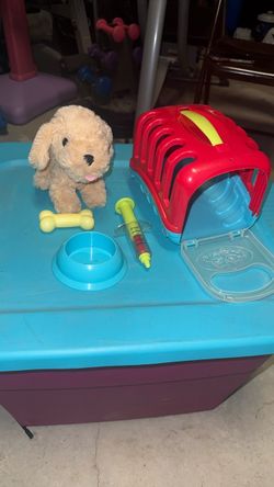 Kids Toy Vet Set with Stuffed Dog