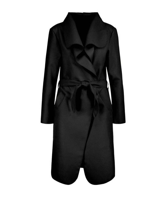 Belted Shawl Collar Coat