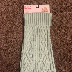 Boots & Barkley sweater for small dogs pr big cats light teal green