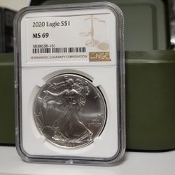 Ms69 Silver Eagle Slab