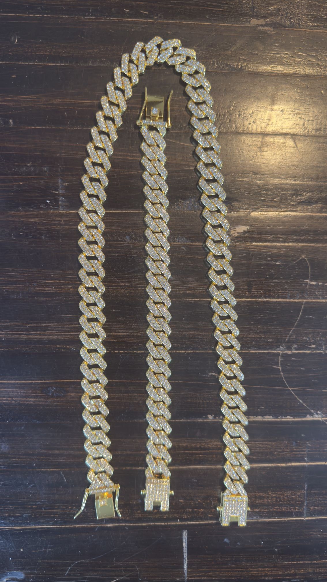 Cuban Gold Chain Set