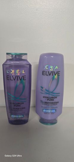 L'Oreal Elvive Hyaluron Pure Shampoo and Conditioner Set (New)