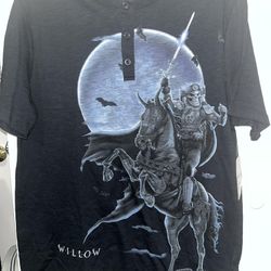 DISNEY PARKS D23 Exclusive WILLOW Button Shirt size LARGE (NWT)
