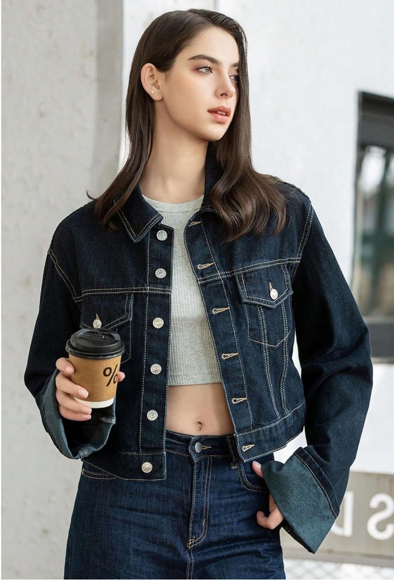Cropped Denim Jacket