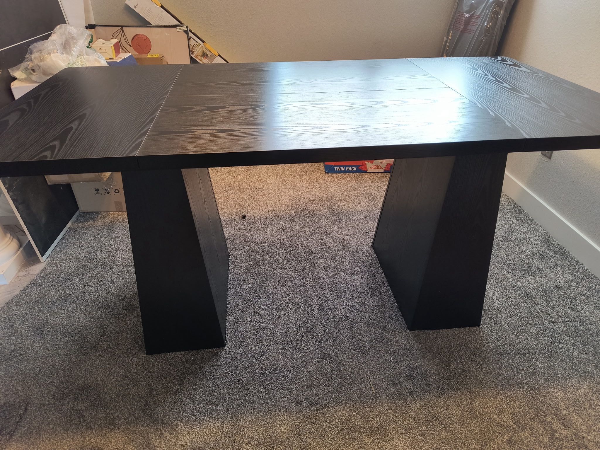Kitchen -Dining Room Table- New -Gorgeous Dark Wood