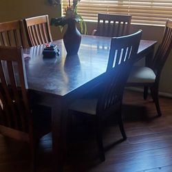 6 seat dining table set