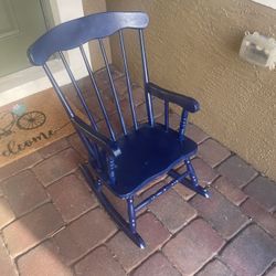 Kids wooden rocker 