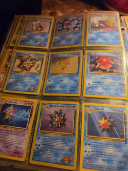 Various original Pokémon cards