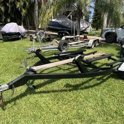 Galvanized Double Jet Ski Trailer. Excellent Condition. Ready To Load. 