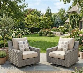 Each chair retails $500 alone Costco quality patio furniture set deep seating cushions sunbrella quality cushions ☑️🆕✅