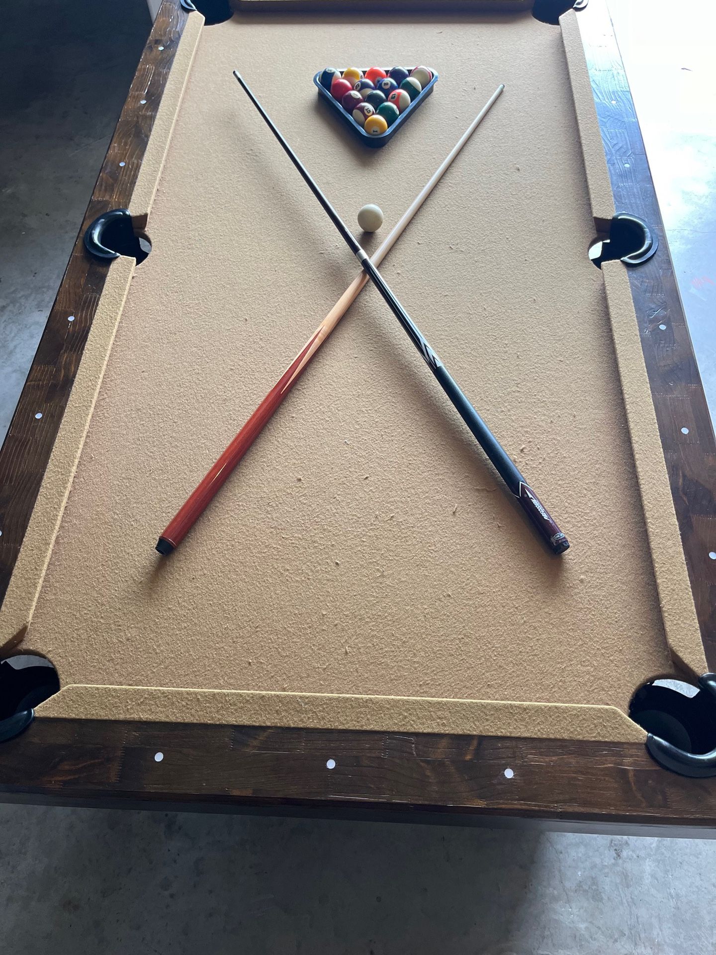 Pool Table 84 in Solid Wood